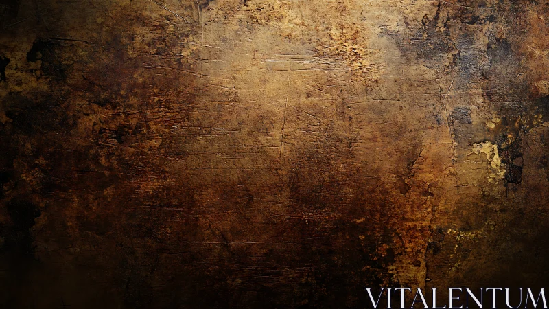 Rust patina wall texture with deep golden-brown gradients.