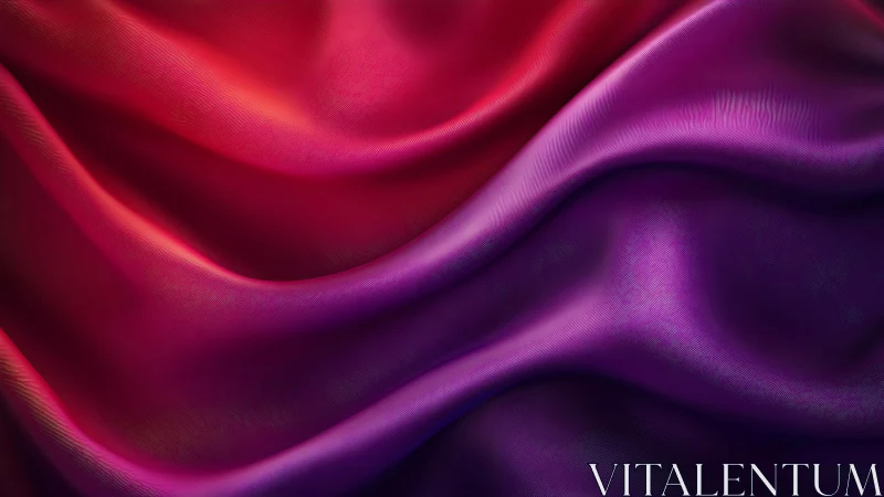 Red and purple silky fabric waves with soft flowing folds.
