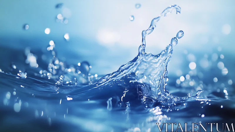 High-speed macro capture freezes dynamic water splash forms