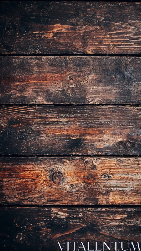 Weathered wooden plank surface shows rustic grain detail