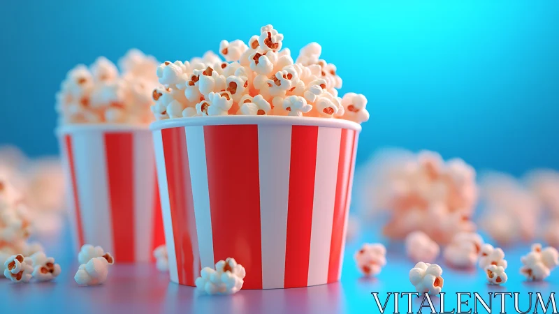 Popcorn overflows like tiny clouds in carnival-bright buckets