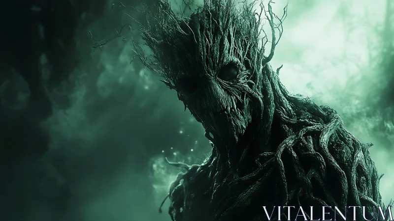Forest wraith of twisted roots stalking the emerald fog.