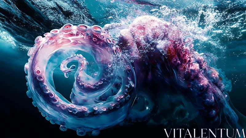 Swirling ocean tentacles in a luminous underwater dance.