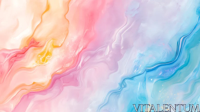 Pastel fluid gradient with swirling marble textures.