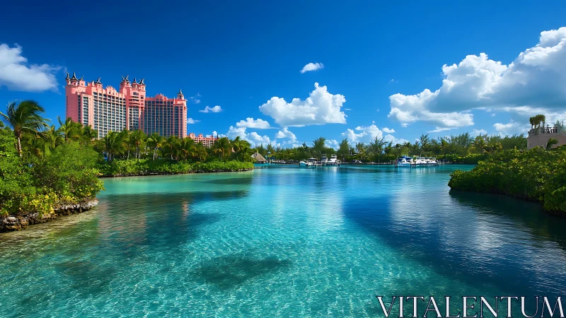 Atlantis Resort Waterfront, Nassau Bahamas.