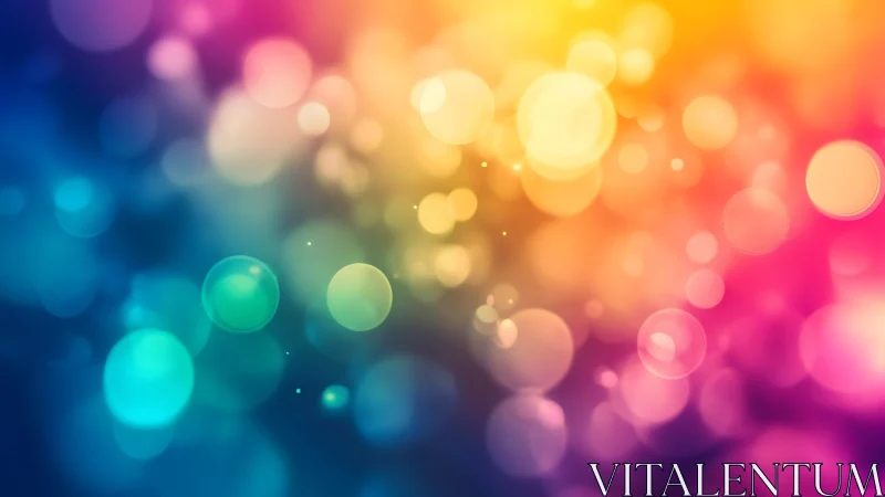 Digital bokeh spectrum with layered radial light gradients.