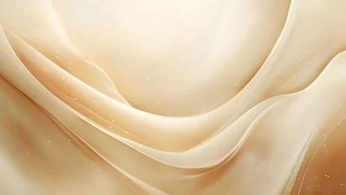 Soft Beige Abstract Waves with Gentle Flowing Texture Art.