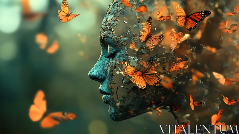 Butterflies of change drifting from a crumbling daydream.