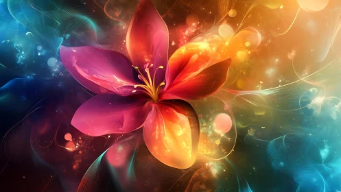 Nebula Bloom unfurling petals of starlight and colorstorms.