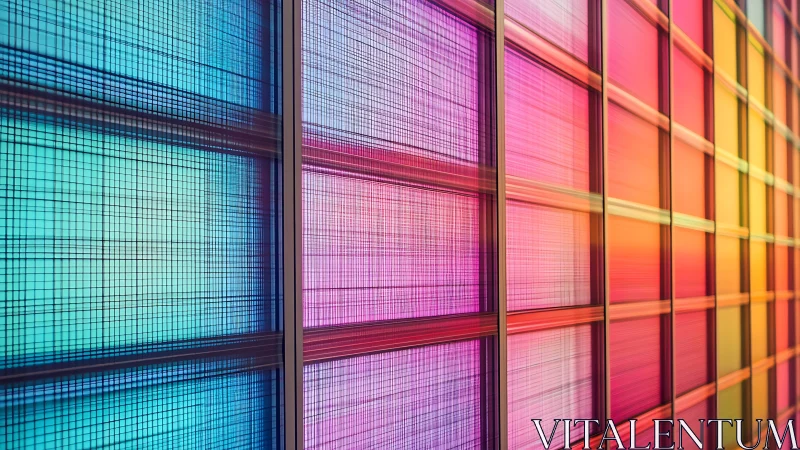 Prismatic gridwall hums with neon gradients and urban glow.