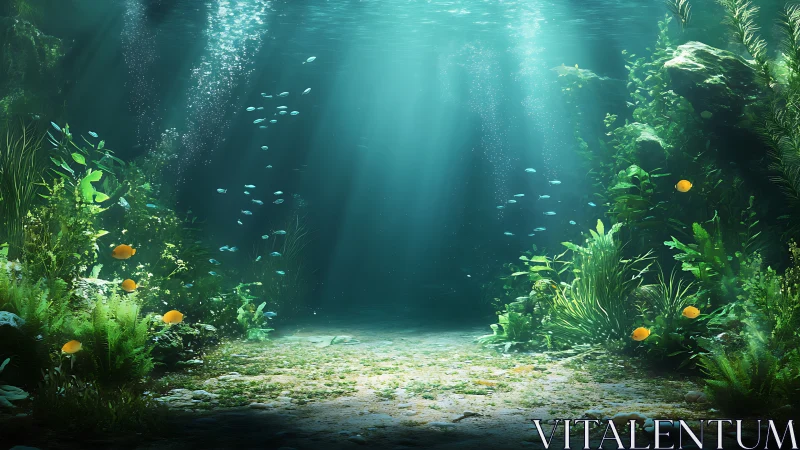 Sunlit reef hollow where tiny sapphire fish sketch spirals.