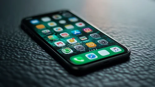 iPhone Display Analysis: iOS Home Screen Interface Architecture.