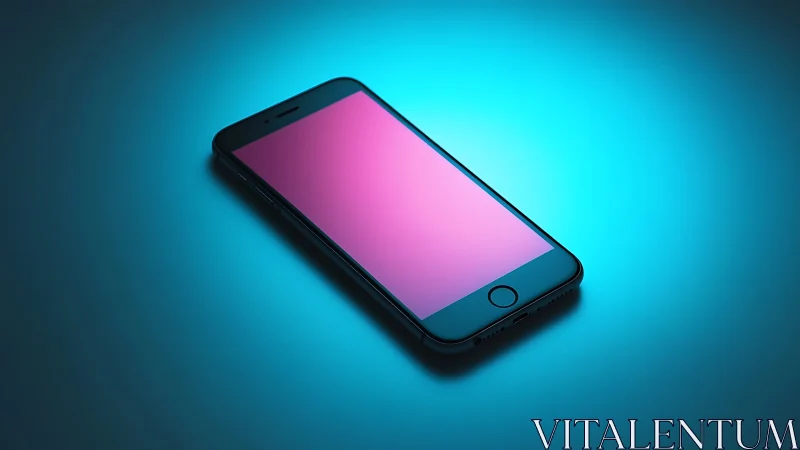 Neon Whisper: Digital Dreams on Glass.