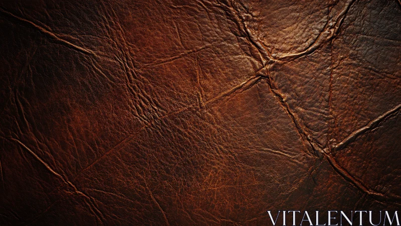 Weathered brown leather surface with warm rustic character.