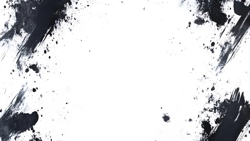 Inkstorm margins frame a bold white silence in motion.