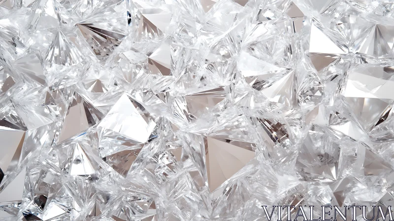 Faceted diamond cluster reflects sharp crystalline light.