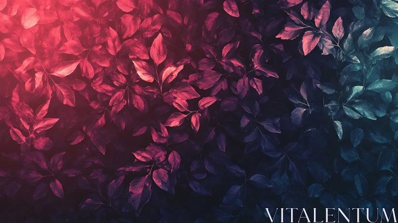 Bioluminescent leaves quietly trade sunset gossip with midnight