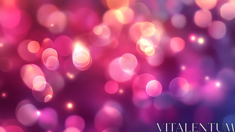 Vibrant pink and purple bokeh lights abstract background design.