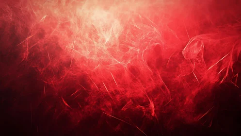 Abstract red smoke and light background with ethereal texture.