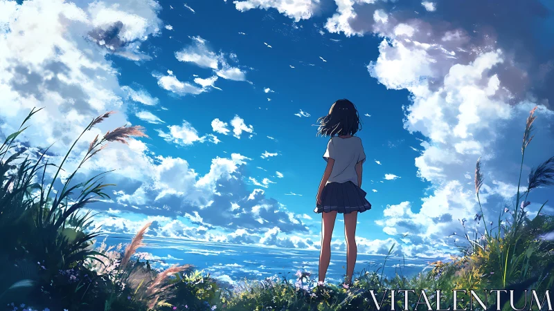 Skyline daydream lets a quiet shore bloom with courage