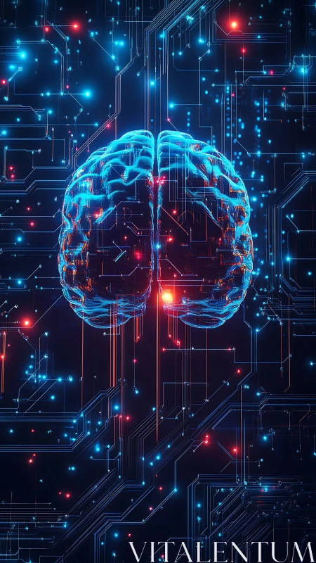 Digital neural brain construct within circuit network matrix.