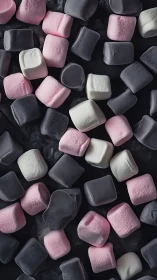 Pastel Marshmallow Dreams Scattered Across Twilight.