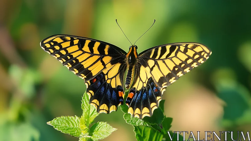 Macrophotographic study of yellow swallowtail wing geometry.