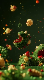 Broccoli beasts launch crunchy comets across a green void