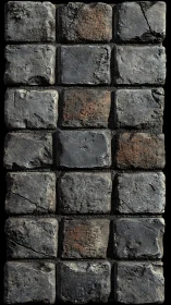 Weatherworn cobblestone wall with moody dungeon character.