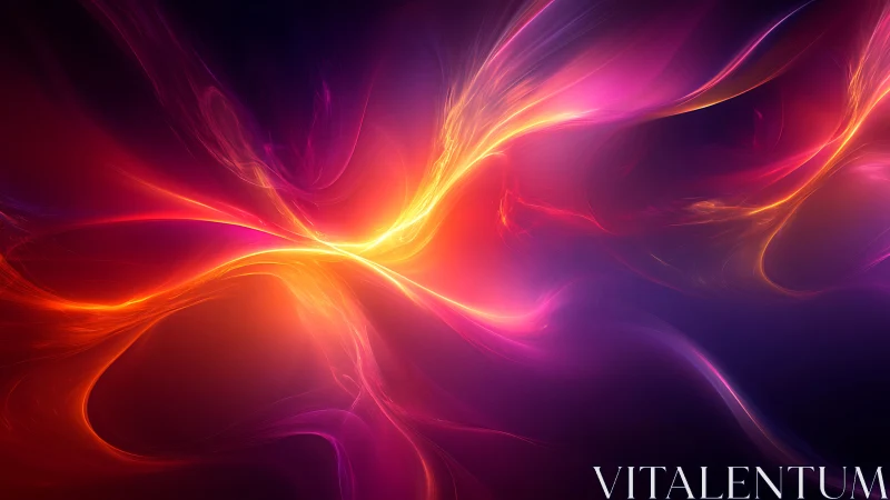 Luminous nebula currents in radiant magenta and gold flow.