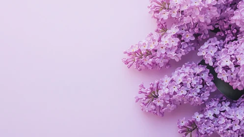 Blooming lilac clusters demonstrate dense floral tessellation with chromatic saturation variation an