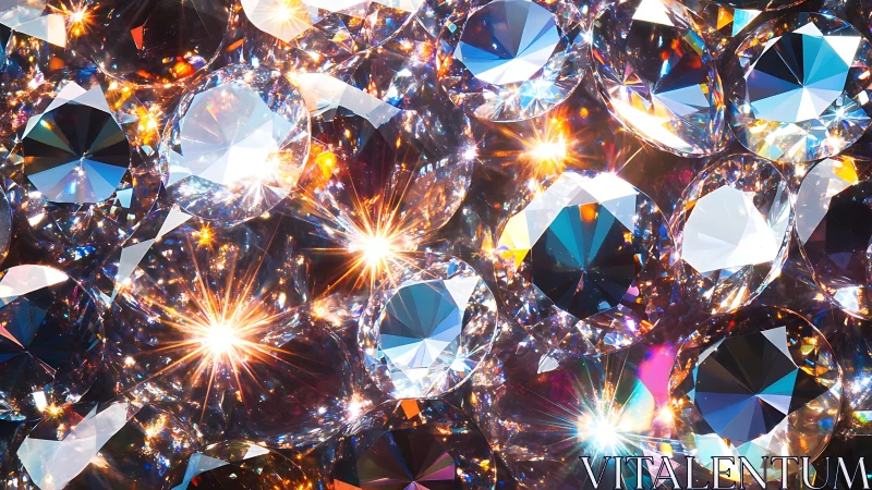 Prismatic diamond storm under a riot of tiny suns.