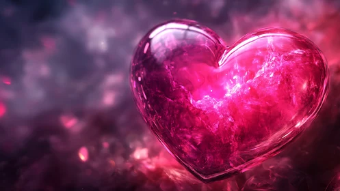 Crystalline Heart Pulses with Liquid Magenta Energy