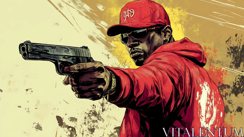 Street-lit resolve stretches down the barrel of defiance