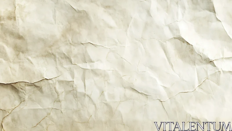 Wrinkled parchment paper surface shows subtle aged texture