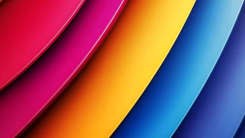 Curved color bands create bold abstract gradient rhythm.