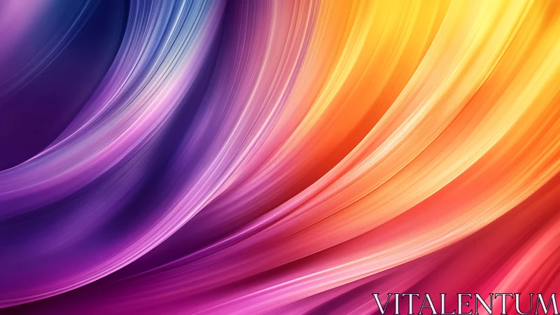 Chromatic light trails curve in layered abstract digital motion