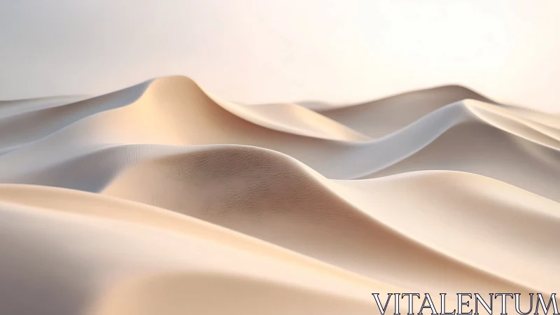 Serene desert dunes rendered as silky abstract waves.