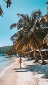 Tropical Paradise Moment on the Shoreline.