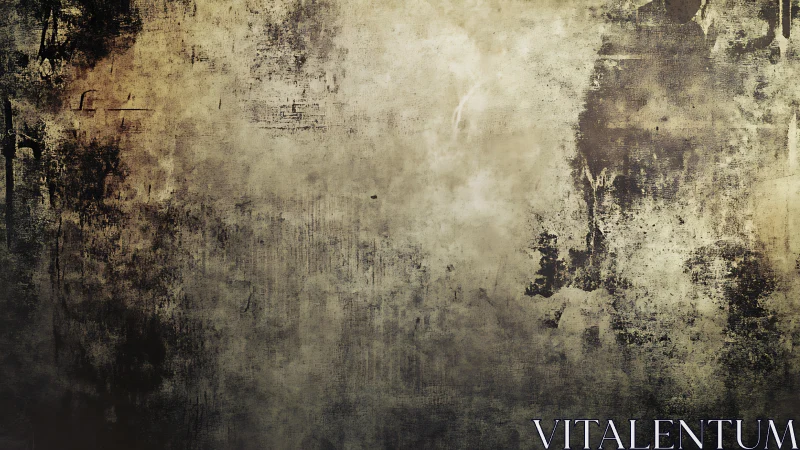 Grunge textured wall surface shows worn, stained patina overall