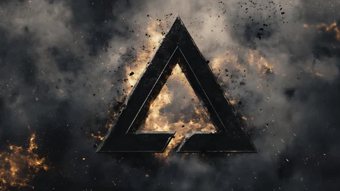 Nested Triangle Structure with Pyroclastic Luminescence Effects.