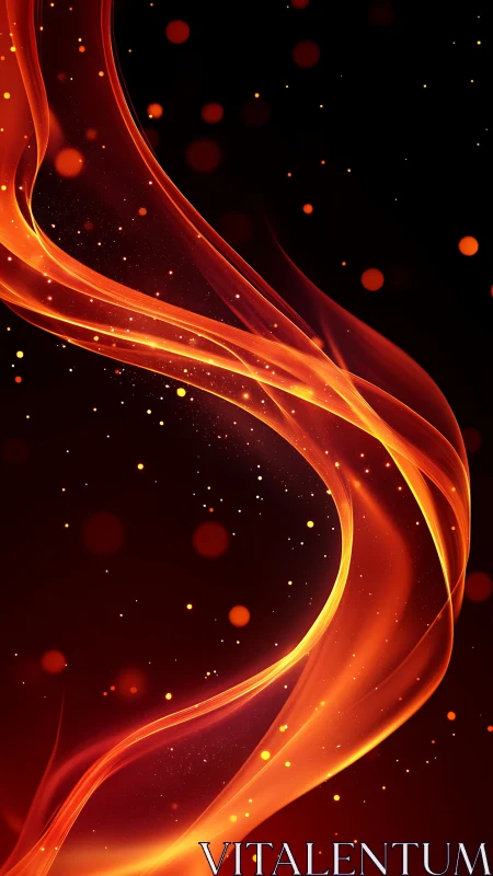 Luminescent Fire Wave with Particle Dynamics Through Dark Space Field.