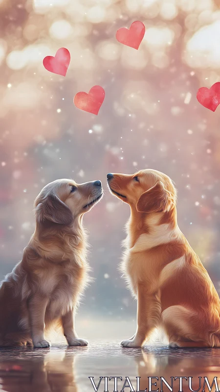 Two Golden Hearts: A Tender Moment Between Faithful Companions