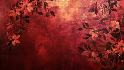 Crimson Garden Dreams Unfold in Warmth.