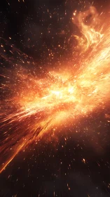 Explosive Light Burst Energy Wave.