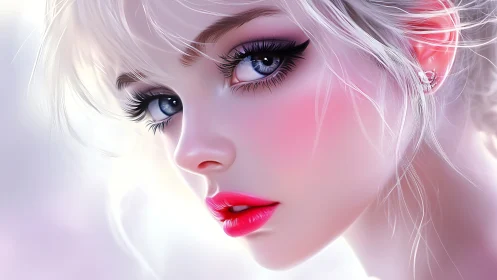 High-detail digital portrait emphasizes specular skin and eye shading