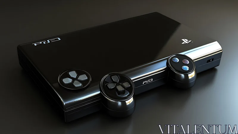 PlayStation Portable PSP Gaming Console with Controllers.