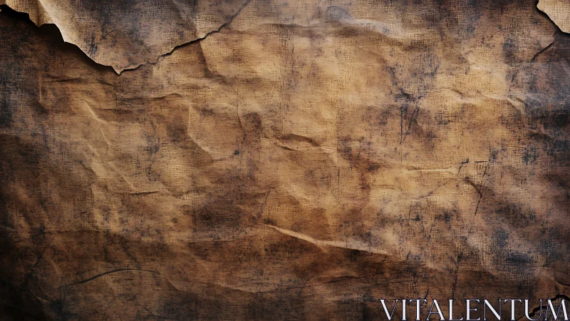 Vintage parchment texture shows worn creases and stains.