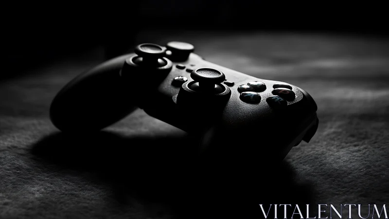 Dual Game Controllers in Monochromatic Studio Lighting.