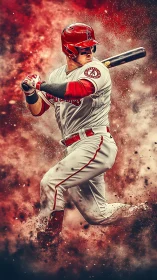 Slugger carves a comet trail through molten ballpark starlight